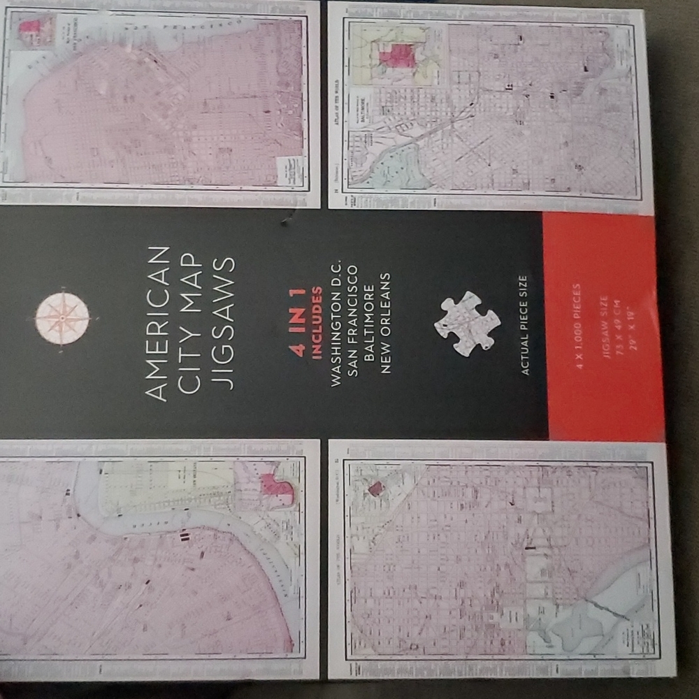 American city map puzzles